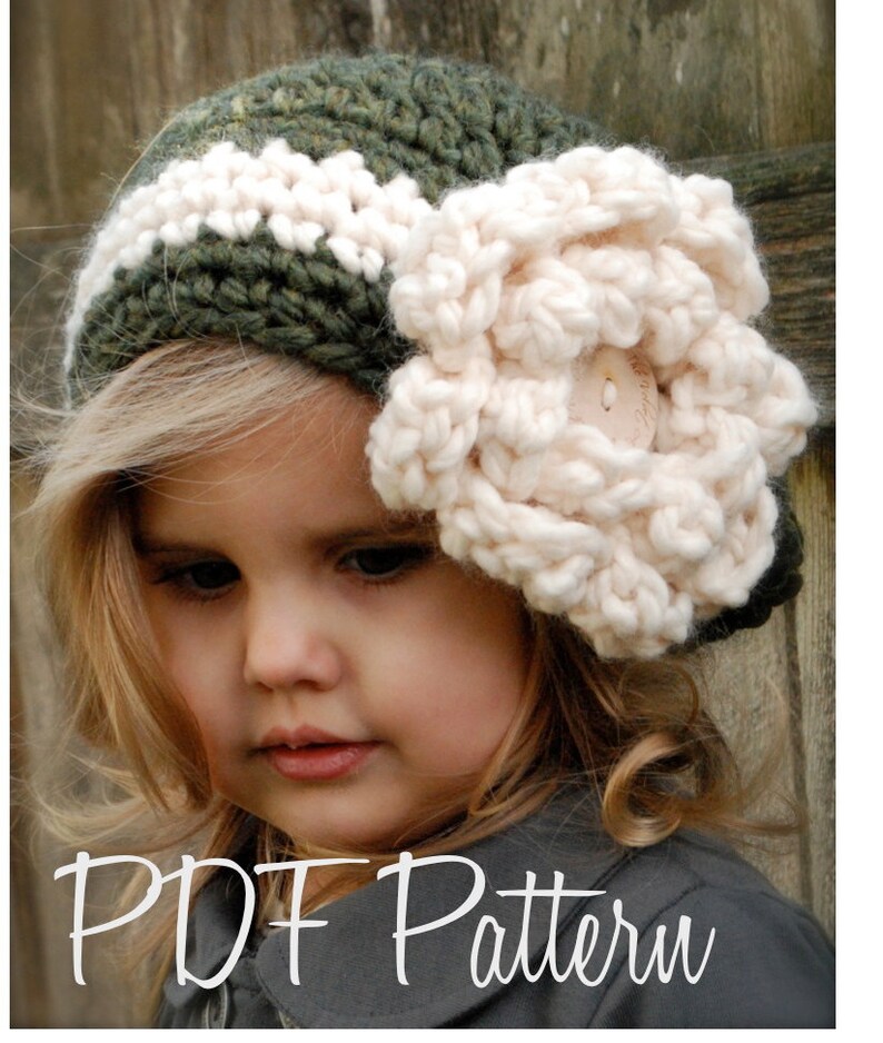 Crochet PATTERN-The Dailynn Slouchy pattern includes sizes for: toddler, child, and adult image 3