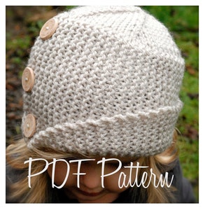 Knitting PATTERN-The Piper Cloche' Toddler, Child, Adult sizes image 3