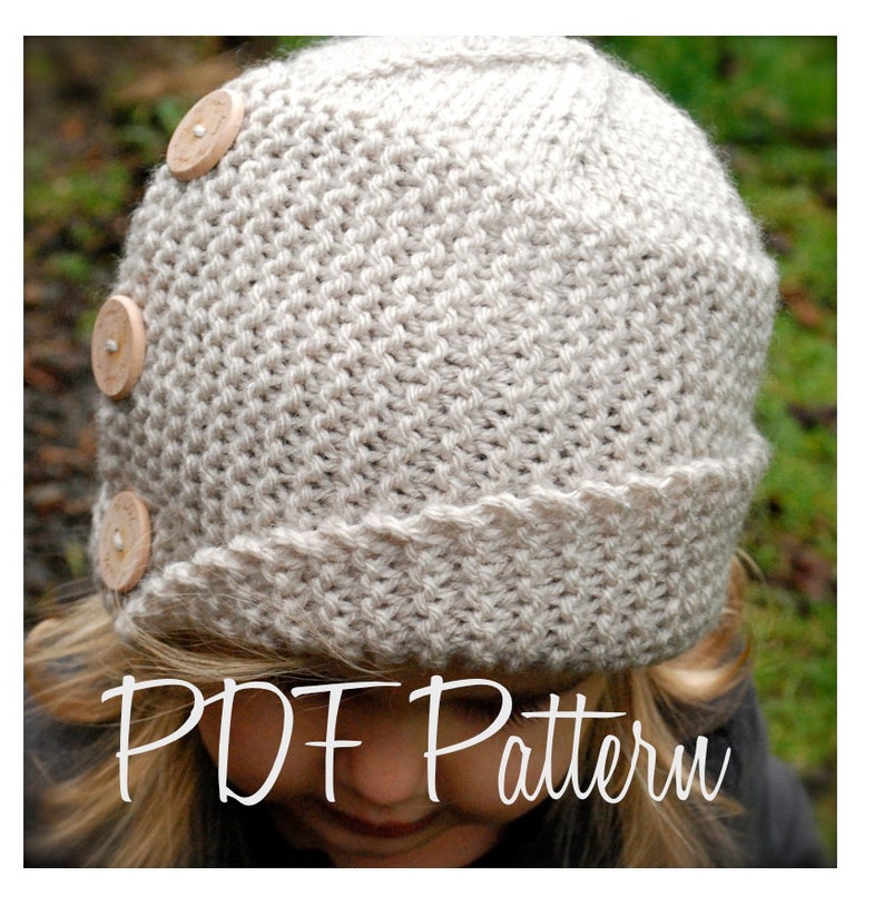 Knitting PATTERN-The Piper Cloche' Toddler, Child, Adult sizes image 3