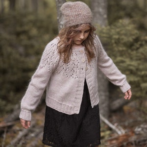 KNITTING PATTERN-The Blushing Cardigan 1/2, 3/4, 5/6, 7/8, 9/10, 11/13, xs, s, s/m, m, m/l, l, xl, xxl, 3x-l, 4x-l image 7