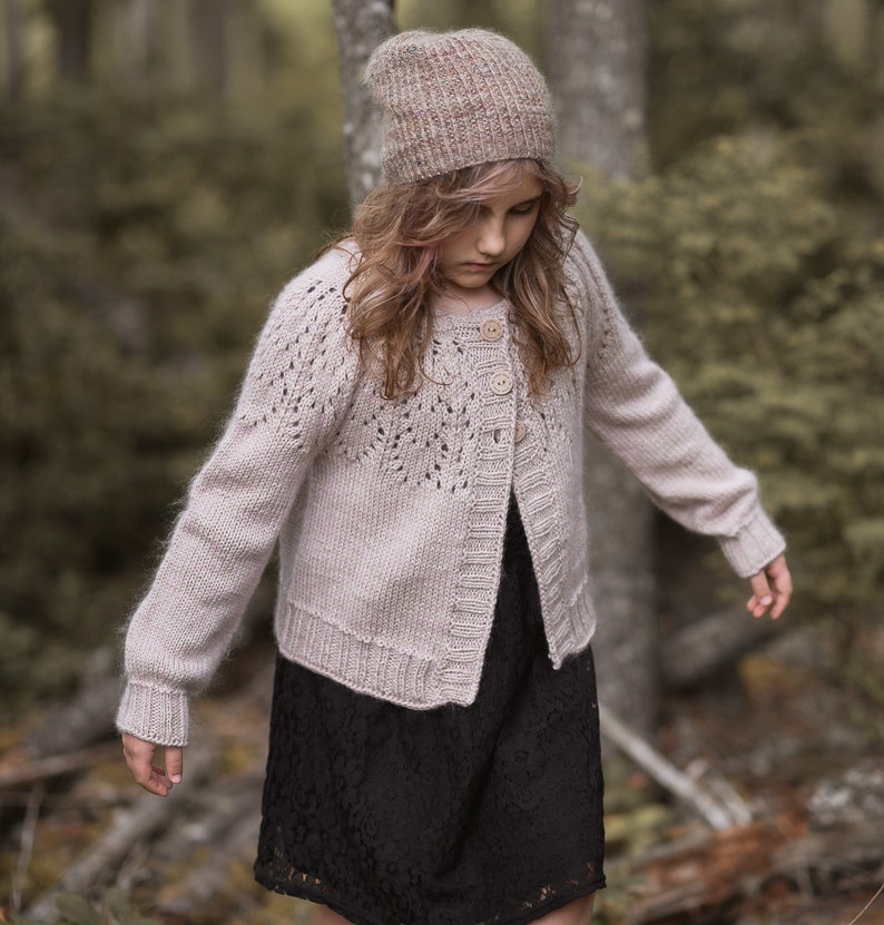 KNITTING PATTERN-The Blushing Cardigan 1/2, 3/4, 5/6, 7/8, 9/10, 11/13, xs, s, s/m, m, m/l, l, xl, xxl, 3x-l, 4x-l image 7