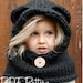 KNITTING PATTERN - Burton Bear Cowl (6/9 month - 12/18 month - Toddler - Child - Adult sizes)