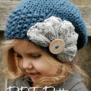 Knitting PATTERN-The Ruby Slouchy Toddler, Child, Adult sizes image 4