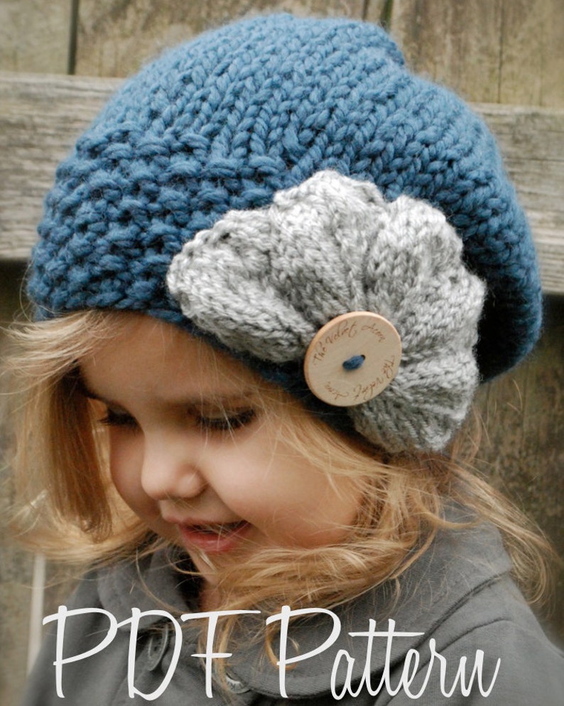 Knitting PATTERN-The Ruby Slouchy Toddler, Child, Adult sizes image 4