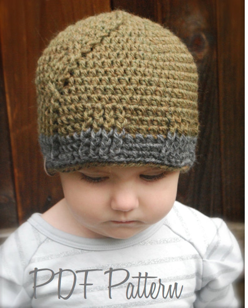 CROCHET PATTERN-Oliver Hat Toddler, Child, Adult sizes image 3