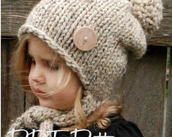 KNITTING PATTERN - Kymmber Slouchy (Toddler, Child and Adult sizes)