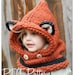 KNITTING PATTERN - Failynn Fox Cowl (12/18 months - Toddler - Child - Adult sizes)