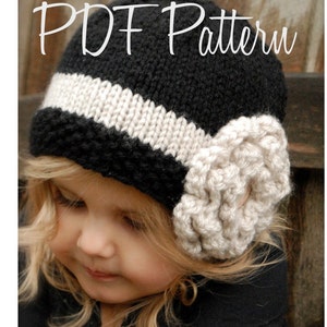 Knitting PATTERN-The Maisie Cloche' Toddler, Child, and Adult sizes image 4