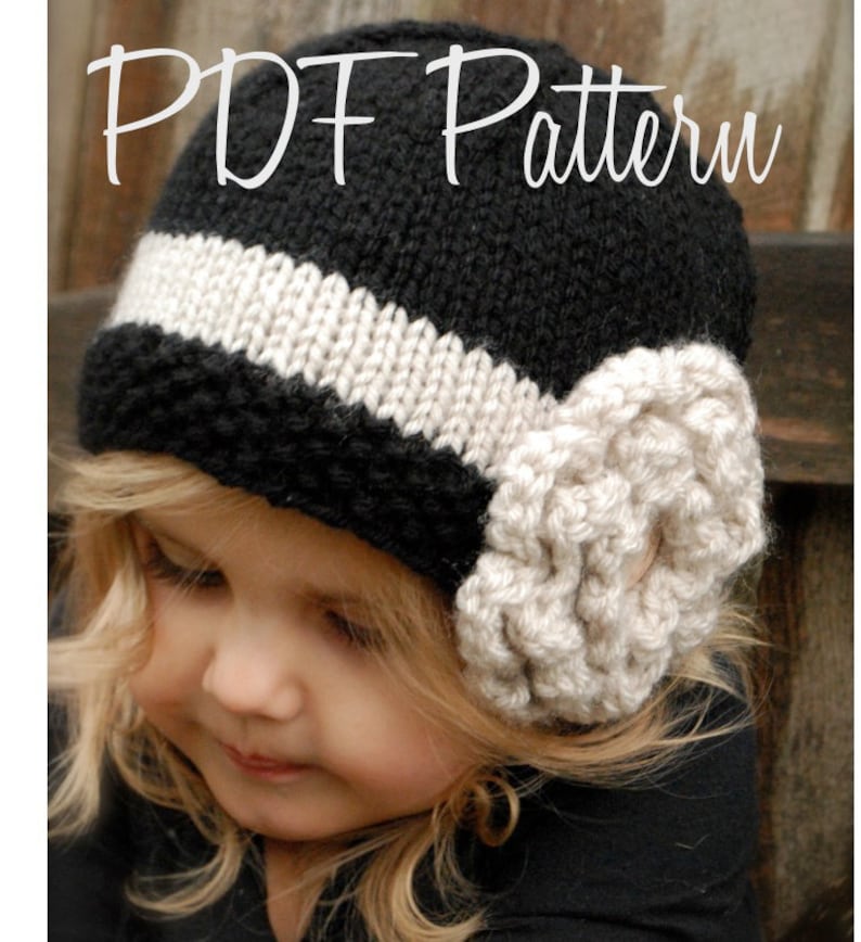 Knitting PATTERN-The Maisie Cloche' Toddler, Child, and Adult sizes image 4