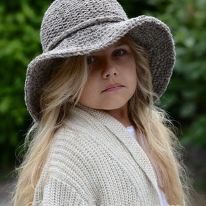 KNITTING PATTERN Freelyn Brim Hat Small, Medium, Large and XLarge sizes image 4