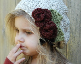 Knitting PATTERN-The Nadilynn Slouchy (12/18 months, Toddler, Child, Adult sizes)