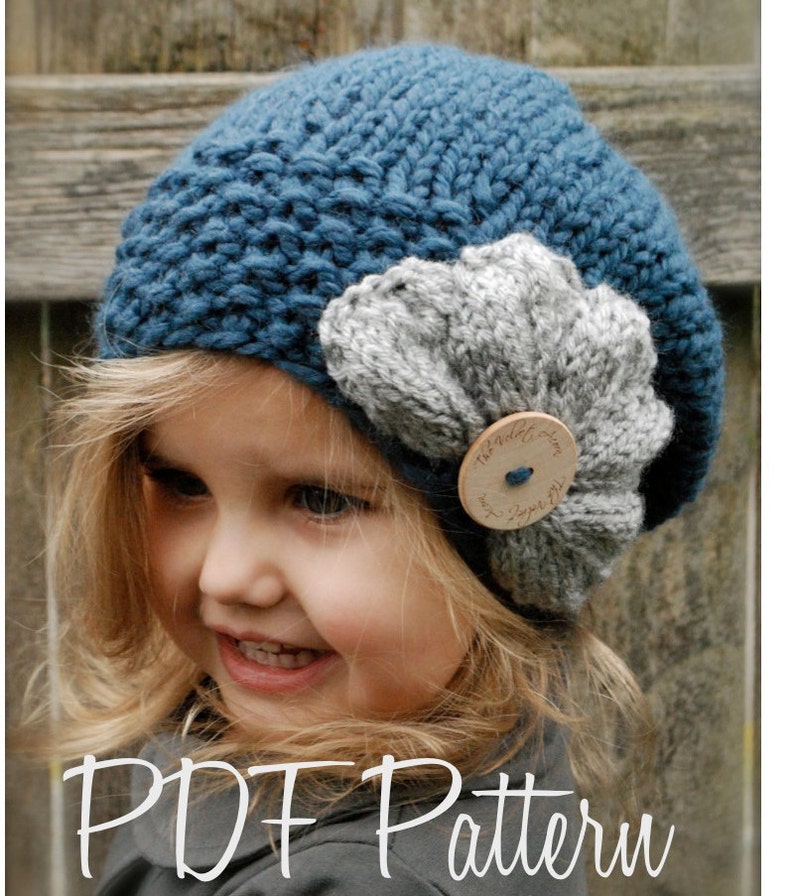 Knitting PATTERN-The Ruby Slouchy Toddler, Child, Adult sizes image 1