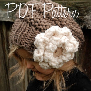 Knitting PATTERN-The Sophia Slouchy Toddler, Child and Adult sizes image 2