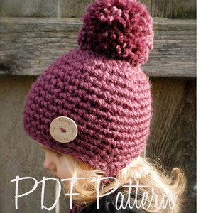 Crochet PATTERN-The Rylie Hat Toddler, Child, and Adult sizes image 4