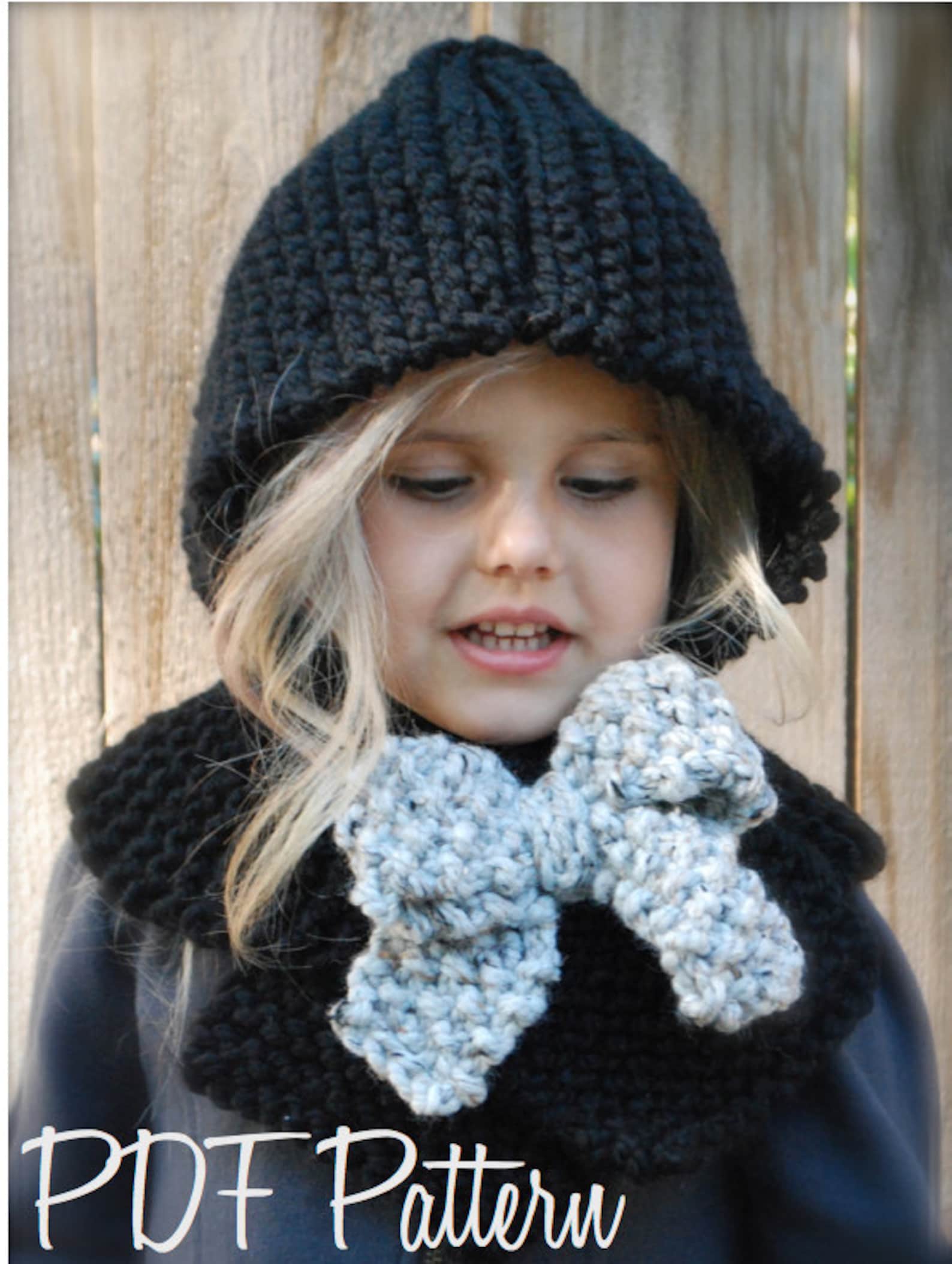 Knitting PATTERNThe Hayleigh Hood 12/18 months Etsy