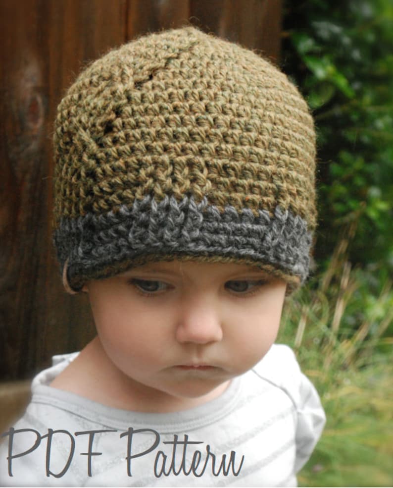 CROCHET PATTERN-Oliver Hat Toddler, Child, Adult sizes image 4