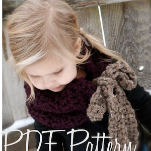 Crochet PATTERN-The Vienna Cowl Adult,Child sizes image 3