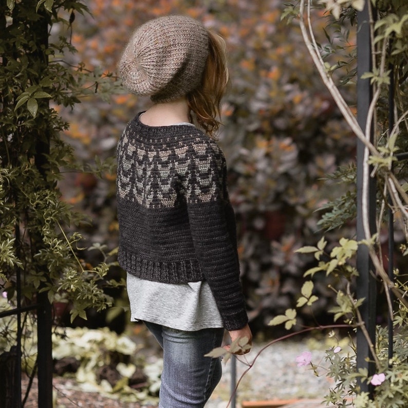 CROCHET PATTERN-The Quill Cardigan 1/2, 3/4, 5/6, 7/8, 9/10, 11/13, 14/16, xs, s, m, l, xl, xxl, 3xl, 4xl image 7