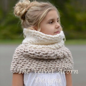 CROCHET PATTERN-The Whirlyn Cowl Toddler, Child, Adult sizes image 3