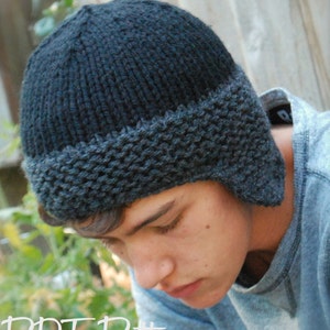 Knitting PATTERN-The Brock Cap (Toddler, Child, Adult sizes)