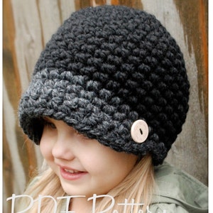 Crochet PATTERN-The Easton Cap Toddler, Child, and Adult sizes image 1