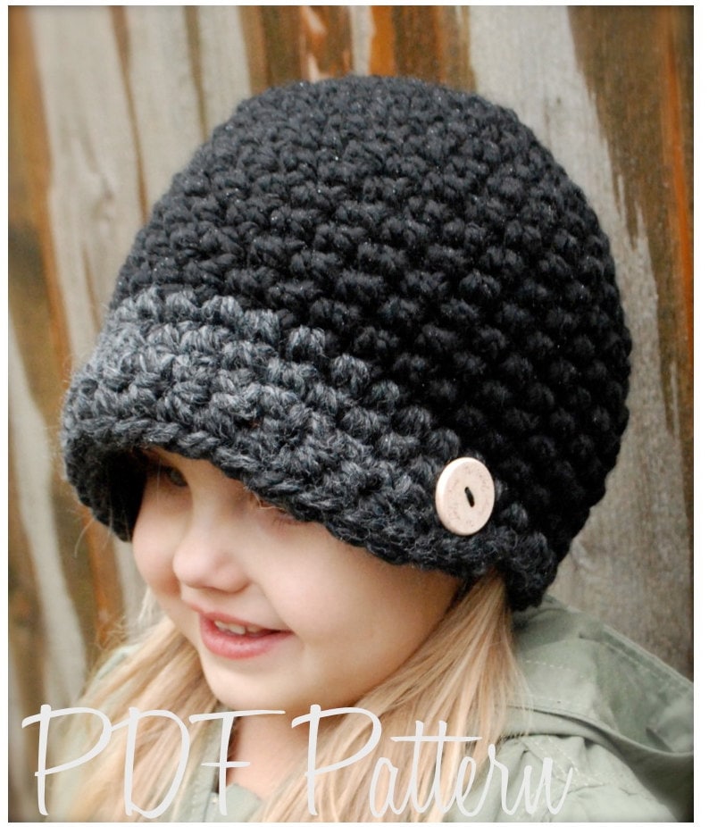 Crochet PATTERN-The Easton Cap Toddler, Child, and Adult sizes image 1