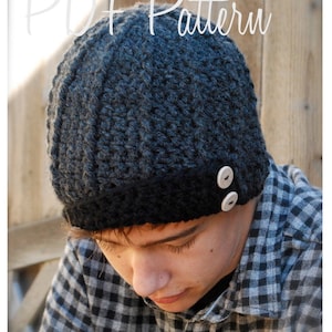 Crochet PATTERN-The Aldan Cap (Toddler, Child, Adult sizes)