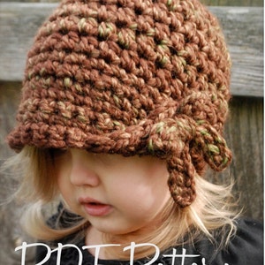 Crochet PATTERN-The Mylie Cloche' Toddler, Child, and Adult sizes image 4