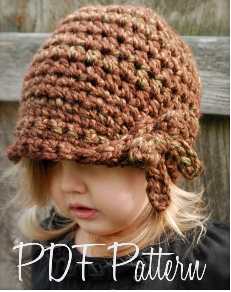 Crochet PATTERN-The Mylie Cloche' Toddler, Child, and Adult sizes image 4