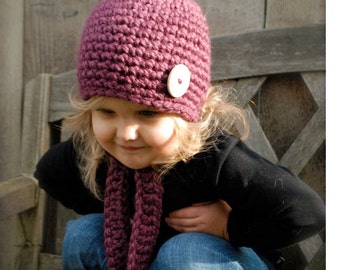 Crochet PATTERN-The Rylie Hat (Toddler, Child, and Adult sizes)