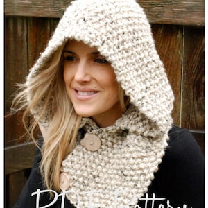 Knitting PATTERN-The Lakota Hood (Child, Adult sizes)