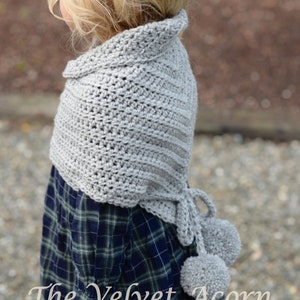 CROCHET PATTERN-The Pennon Shawl toddler, child, adult sizes image 4