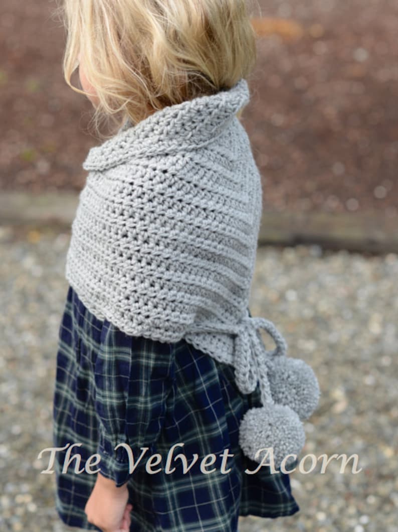 CROCHET PATTERN-The Pennon Shawl toddler, child, adult sizes image 4