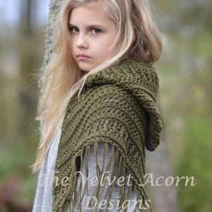 CROCHET PATTERN-The Brocade Shawl toddler, child and adult sizes image 4