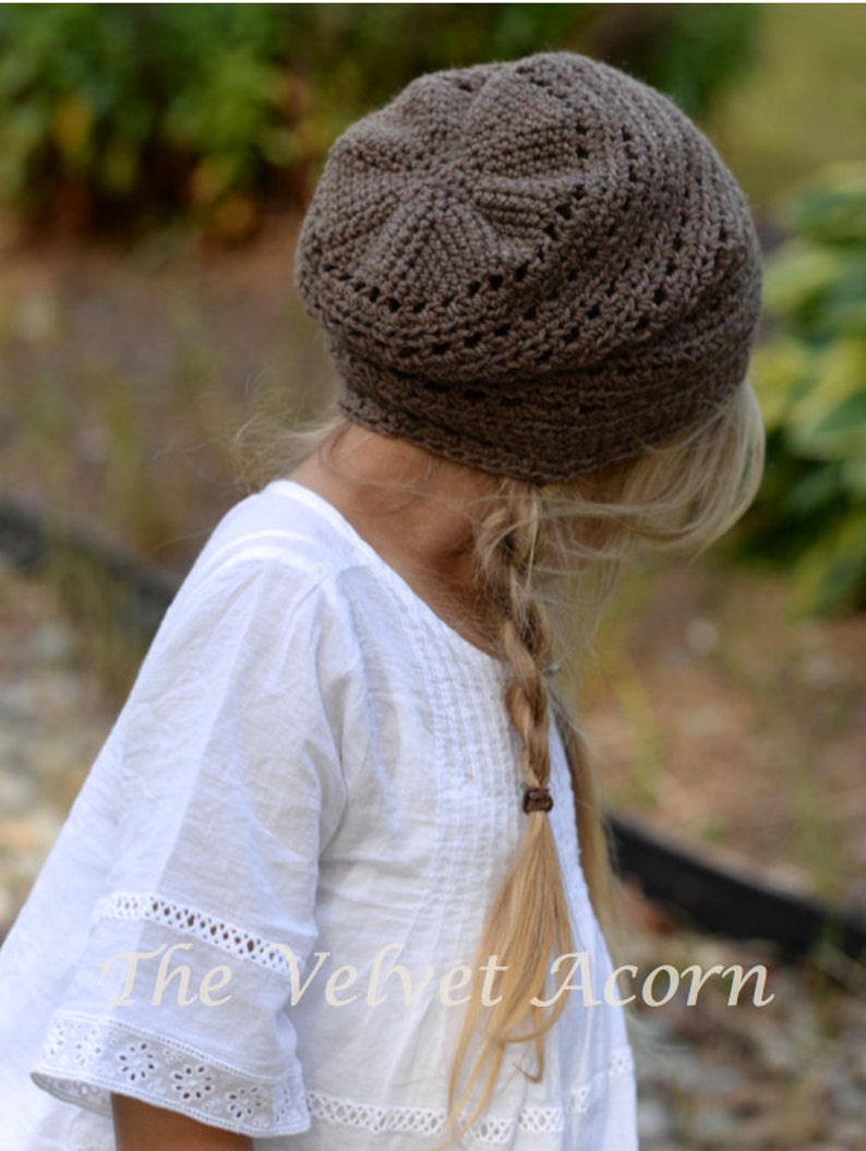 CROCHET PATTERN-The Cade Cap Toddler, Child, Adult sizes image 2