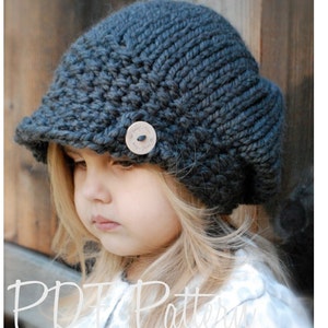 Knitting PATTERN-The Aralynn Slouchy (Toddler, Child and Adult sizes)