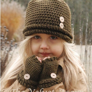 CROCHET PATTERN-Wonderlynn Set Toddler, Child, and Adult sizes image 3