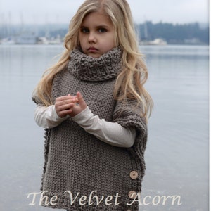 Knitting Pattern Azel Pullover 2, 3/4, 5/7, 8/10, 11/13, 14/16, adult S/M, adult L/XL sizes image 1