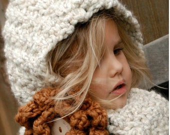 Crochet PATTERN-The Havyna Hood (Child, Adult sizes)