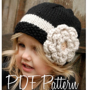 Knitting PATTERN-The Maisie Cloche' Toddler, Child, and Adult sizes image 1