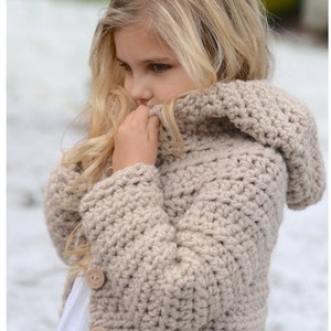 CROCHET PATTERN-The Veilynn Sweater (2, 3/4, 5/7, 8/10, 11/13, 14/16, S/M, L/XL sizes)