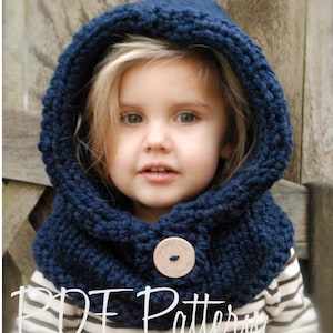 Knitting PATTERN-The Canyon Cowl (Toddler,Child, Adult sizes)