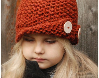 Rockford Cloche' - KNITTING PATTERN (Toddler, Child, Adult sizes)