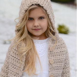 CROCHET PATTERN-The Veilynn Sweater 2, 3/4, 5/7, 8/10, 11/13, 14/16, S/M, L/XL sizes image 3