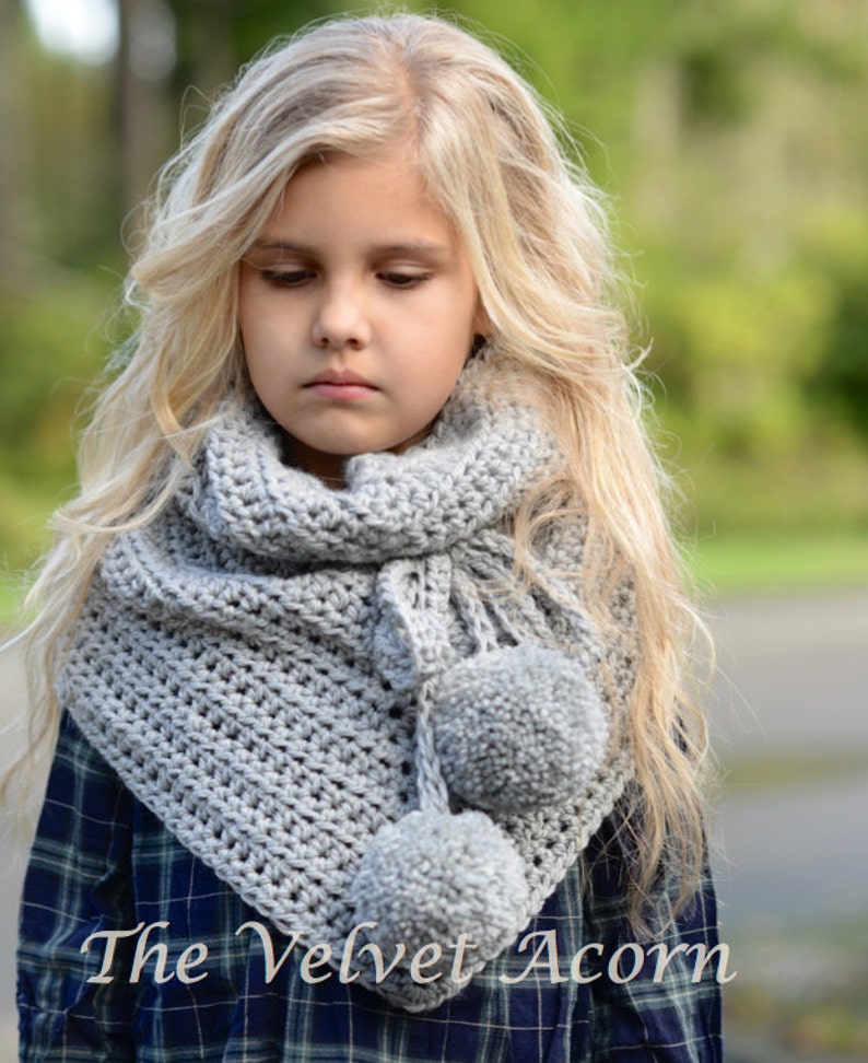 CROCHET PATTERN-The Pennon Shawl toddler, child, adult sizes image 3