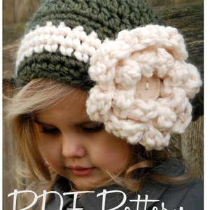 Crochet PATTERN-The Dailynn Slouchy pattern includes sizes for: toddler, child, and adult image 1