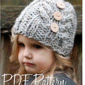 Knitting PATTERN-The Irelynn Hat Toddler, Child, Adult sizes image 1