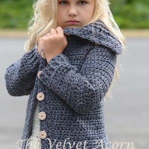 CROCHET PATTERN-The Breslin Sweater 2/3, 4/5, 6/7, 8/9, 10/12, 14/16, Small, Medium, Large and X-Large sizes image 3