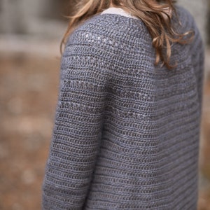 CROCHET PATTERN-The Whisper Cardigan 1/2, 3/4, 5/6, 7/8, 9/10, 11/13, x-s, s, s/m, m, m/l, l, x-l, xx-l, 3x-l, 4x-l image 5