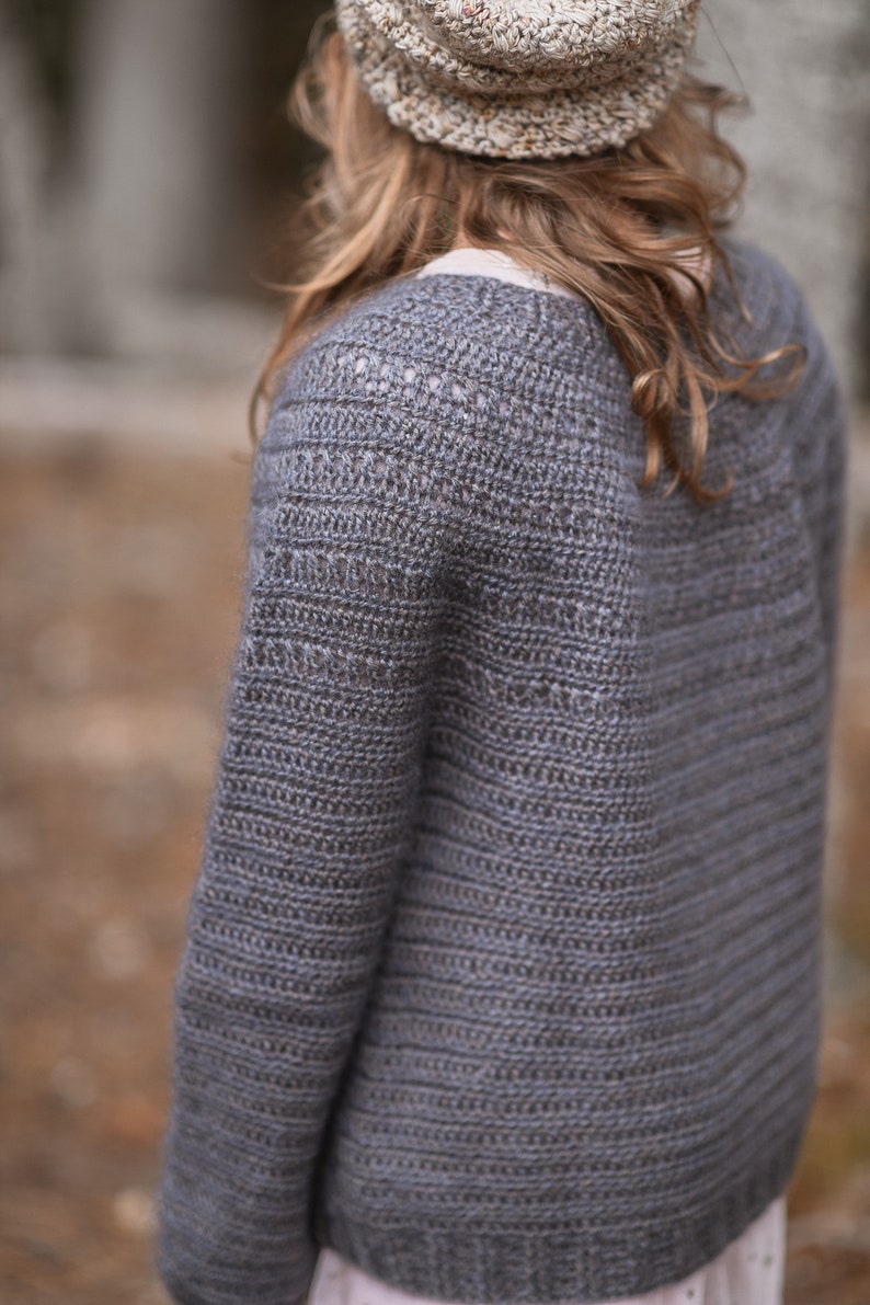 CROCHET PATTERN-The Whisper Cardigan 1/2, 3/4, 5/6, 7/8, 9/10, 11/13, x-s, s, s/m, m, m/l, l, x-l, xx-l, 3x-l, 4x-l image 5